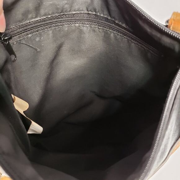 Unbranded Colorblock Faux Leather Hobo Crossbody Bag - Picture 6 of 9